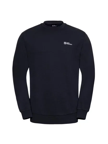 JACK WOLFSKIN Mikina Essential tmavě modrá bílá