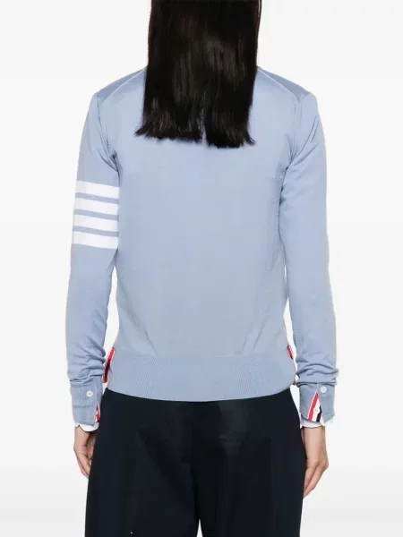 Cardigan Thom Browne de lână albastru