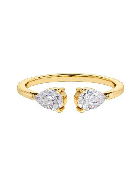 EDBLAD inel placat cu aur zirconiu cubic Arrow