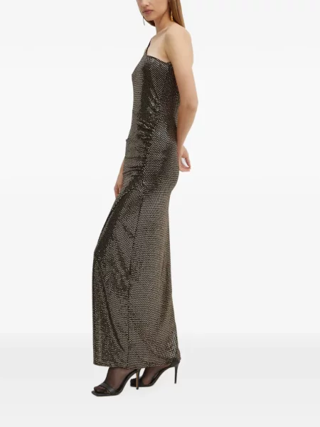 Rochie midi Morgan cu un umăr gol negru