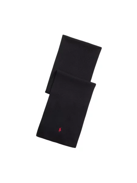 Szal Polo Ralph Lauren wełniana czarna