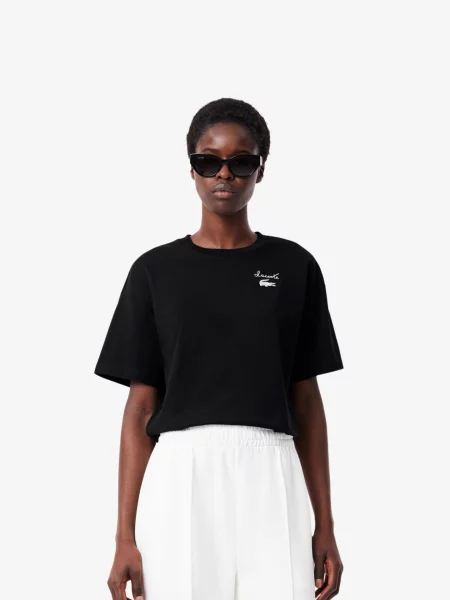 Футболка Lacoste чорна