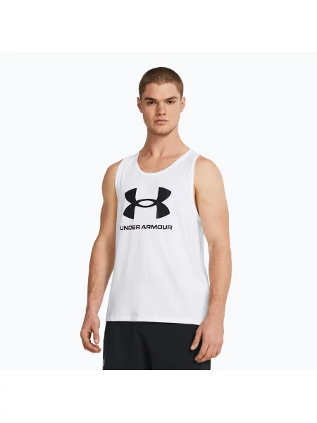 Тениска Under Armour с автограф бяло