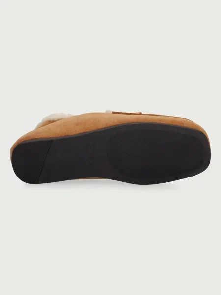 Posa női velúr mokaszin Penny Loafer barna