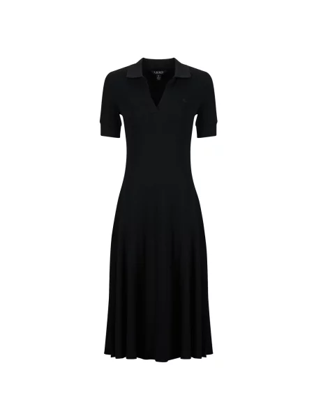 Pletené šaty Lauren Ralph Lauren čierna