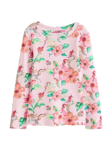 Next Tricou smarald / mov liliachiu / roz / magenta verde