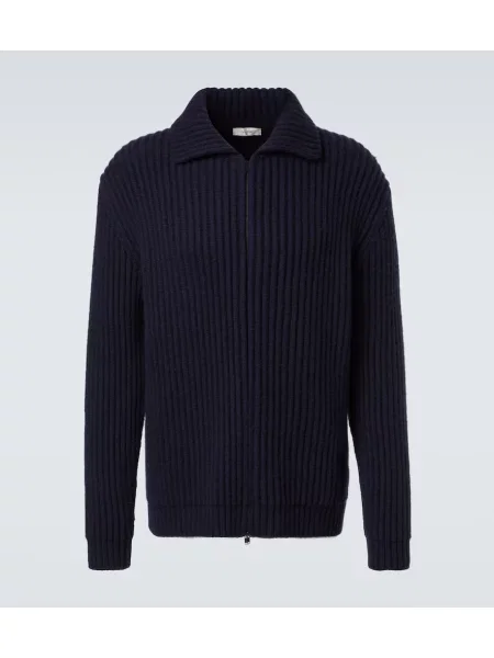 Cardigan The Row din cașmir albastru