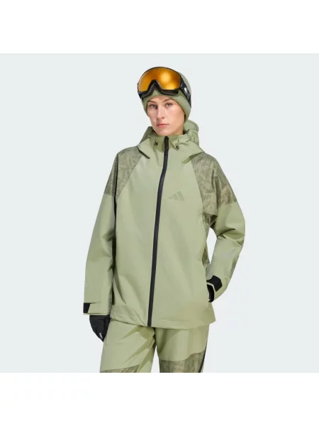 Bunda Terrex Xperior Hybrid PRIMEKNIT CLIMAPROOF+ zelená