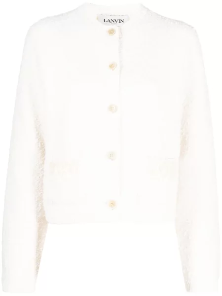 Cardigan Lanvin alb