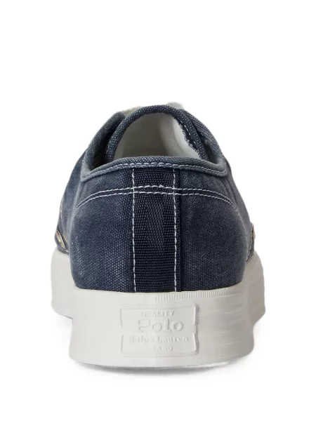 Bőr futó masnis sneaker Polo Ralph Lauren piros