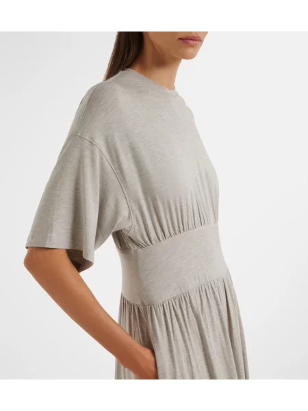 Rochie midi Toteme din jerseu gri