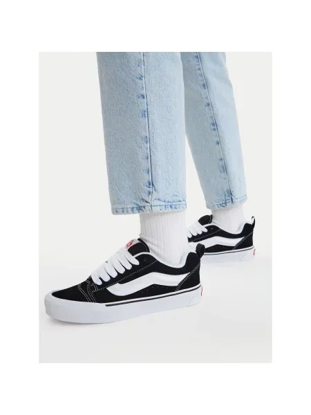 Πάνινα παπούτσια Vans Knu Skool Μαύρο λευκό