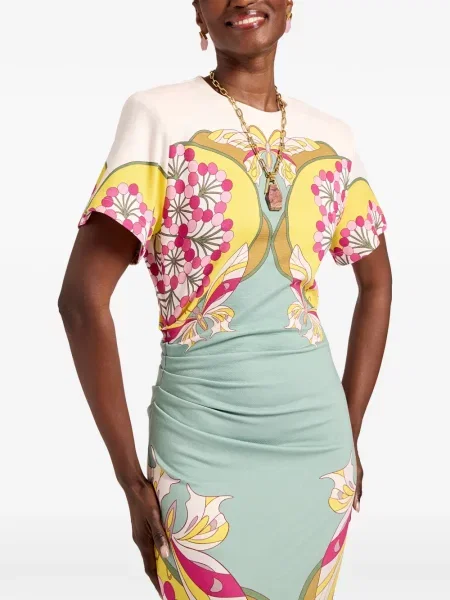 Sukienka La Doublej garniturowa niebieska