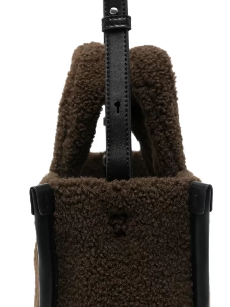 Geantă shopper Lacoste maro