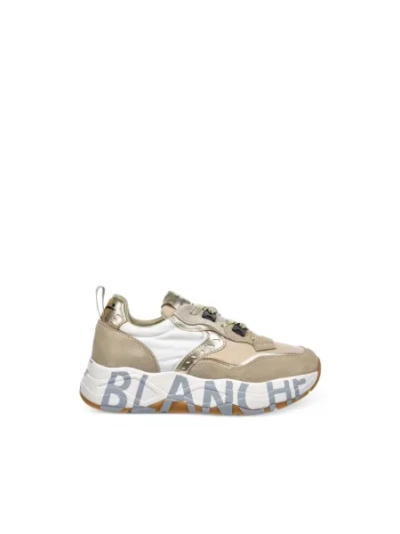 Sneakersy Voile Blanche skórzane brązowe
