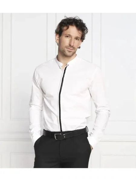 HUGO Cămașă Enrique | Extra slim fit alb