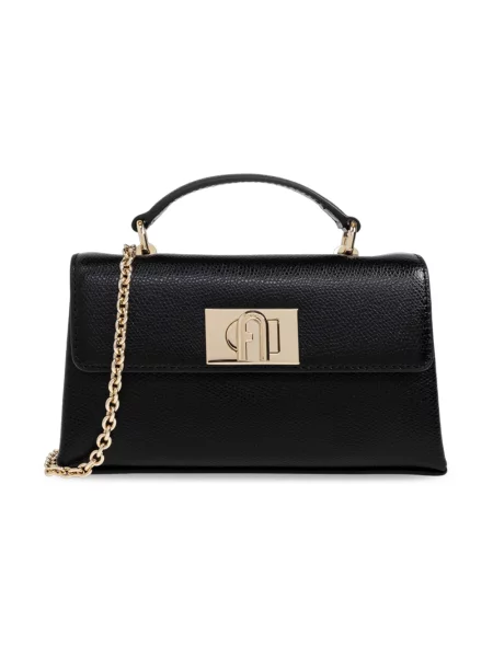 Torebka crossbody Furla skórzana czarna