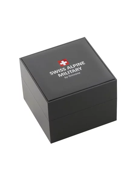 Lniany zegarek Swiss Alpine Military szary