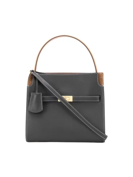 Torebka skórzana Tory Burch skórzana czarna