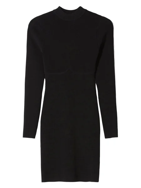 Bershka Rochie tricotat negru