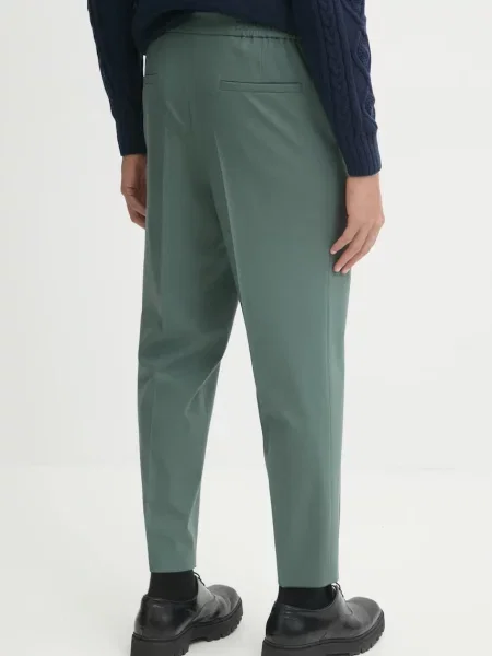 HUGO pantaloni de lana mulata verde