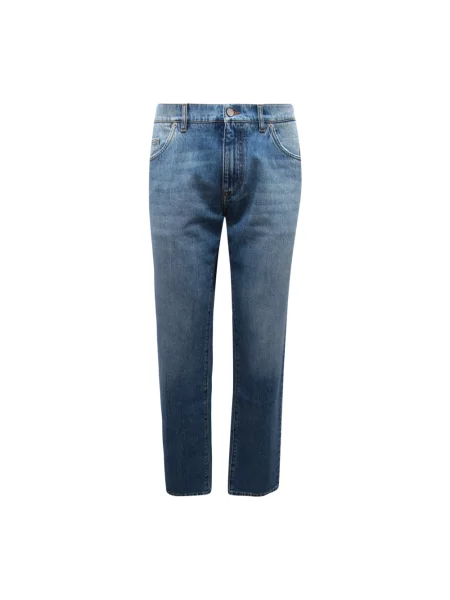 Jeansy straight leg Dolce And Gabbana niebieskie