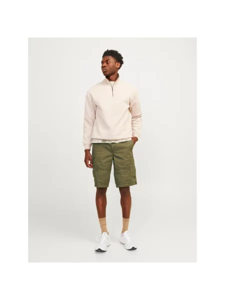 Krótkie szorty cargo Jack & Jones zielone