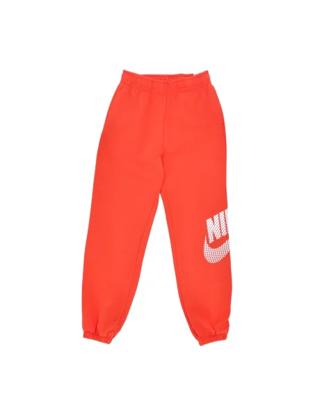 Spodnie dresowe Nike polarowe do tańca czerwone