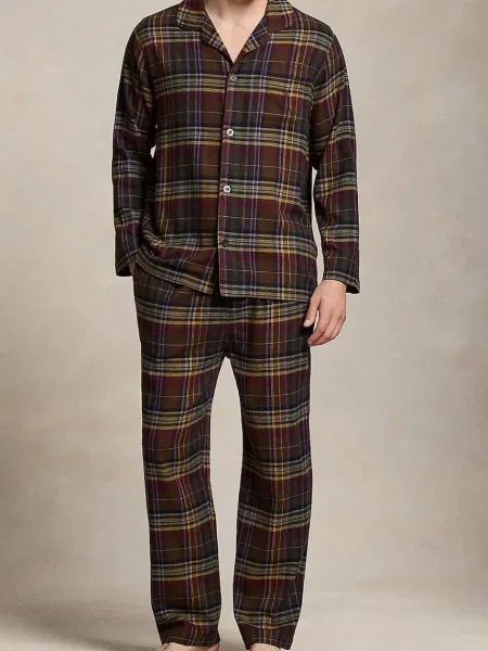 Polo Ralph Lauren piżama dwuczęściowa granatowa