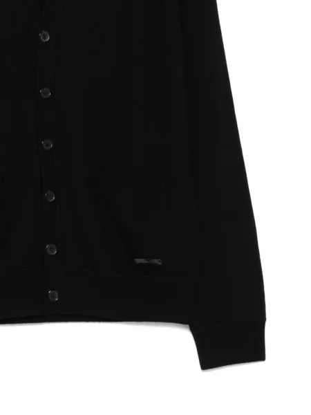Cardigan Dsquared2 cu decolteu în V negru