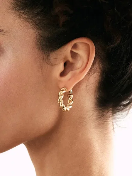 BERRIES náušnice dámske pozlátené Mini milan gold Earings