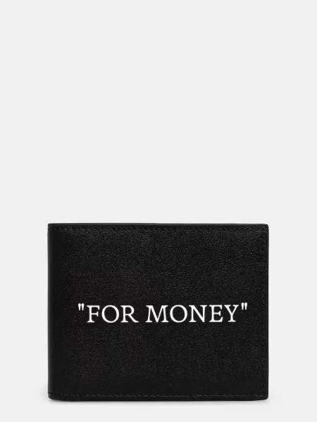 Portofel Off-White Quote Bifold Black/ White Universal alb