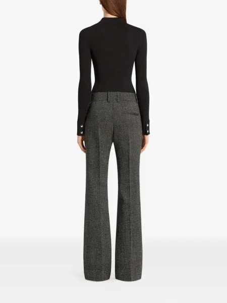 Pantaloni Courreges de lână negru