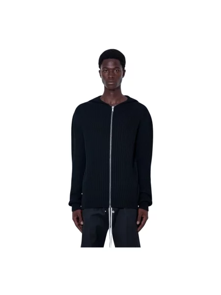 Bluza rozpinana Rick Owens wełniana czarna