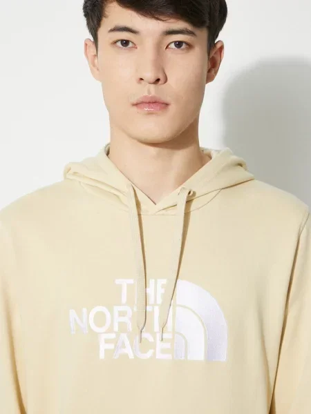 Кофта The North Face M Light Drew Peak Pullover Hoodie з капюшоном з принтом бежевий