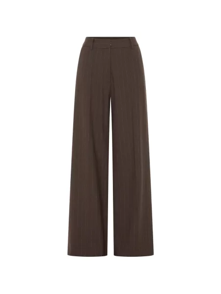 Pantaloni Anna Quan cu dungi maro