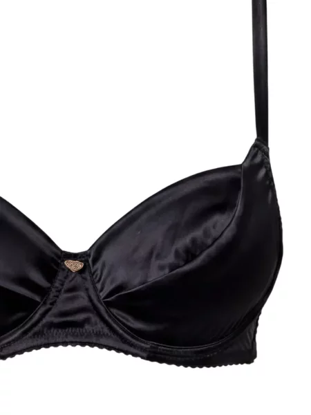Sutien Twinset din satin negru