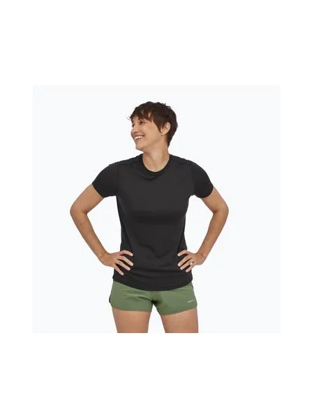 Футболка Patagonia Cap Cool Merino Blend чорна