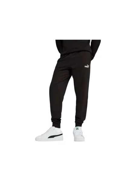 PUMA Sportovní kalhoty ESS No. 1 / bílá černá