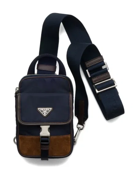 Rucsac Prada din piele albastru