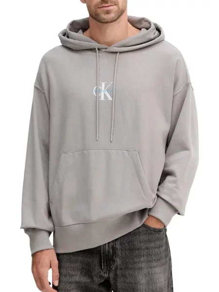 Hoodie Calvin Klein s kapuco črna