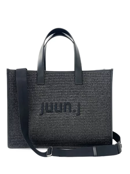 Τσάντα shopper Juun.j με κέντημα μαύρο
