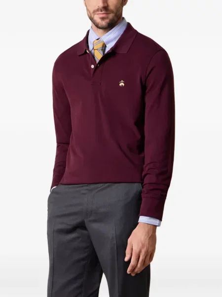 Hosszú pólóing Brooks Brothers autogrammal piros