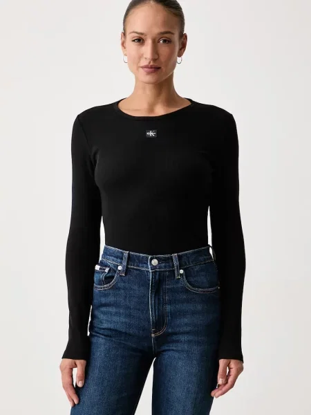 Calvin Klein Jeans Bluză Sensual negru