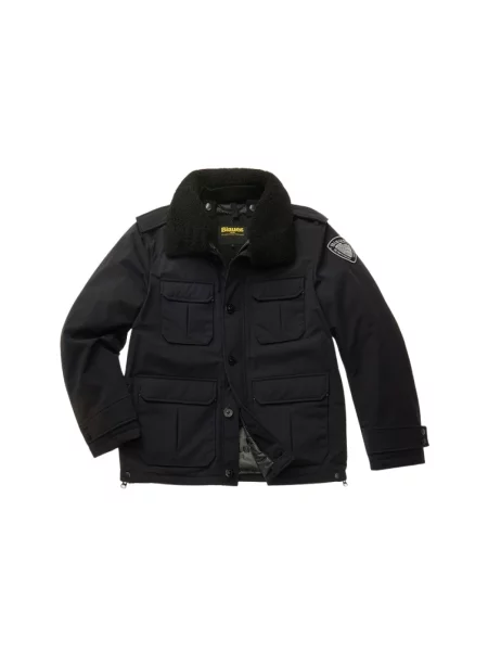 Lniana kurtka Blauer czarna