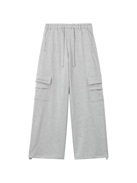 Pantaloni cargo Izzue alergare cu cordon gri
