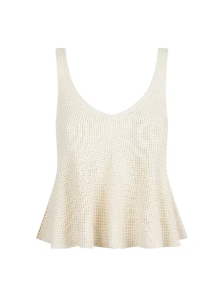Sweter Alaïa na ramiączkach biały