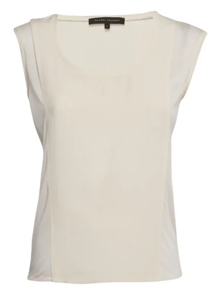 Pantaloni Polo Ralph Lauren de costum cu imagine de lână alb