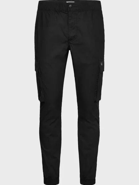 Штани карго Calvin Klein Jeans скінні чорні