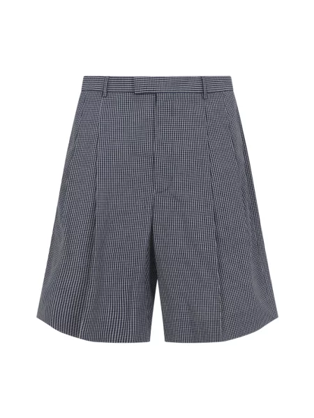 Bermudy Givenchy w kratkę niebieskie